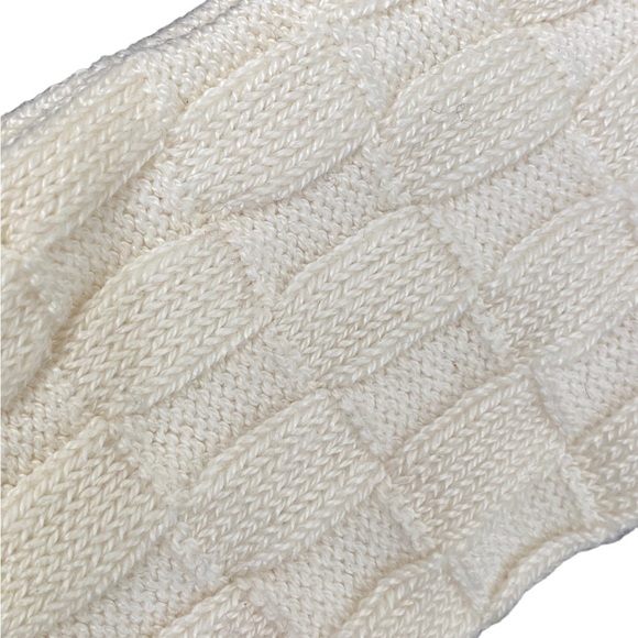 Christian Dior Vintage Ivory Waffle Knit Socks - Picture 7 of 7
